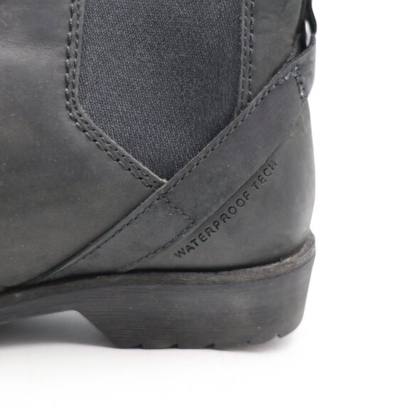 Teva Ellery Boots Women's US Size 5.5 Black Leather Waterproof Chelsea Ankle - Picture 10 of 10